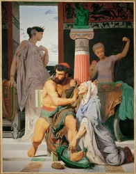 Odysseus wird von seiner Amme Eurykleia erkannt