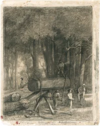 Courbet - Die Holzfäller, 1860