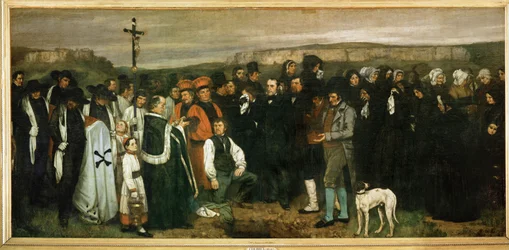Beerdigung in Ornans, Frankreich