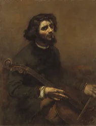 Der Cellist (Selbstporträt)