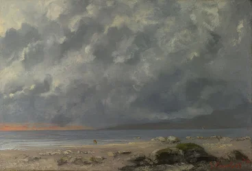 Strandszene. 1874