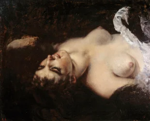 Studie für die Frau mit dem Papagei