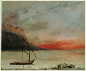 Sonnenuntergang am Genfersee
