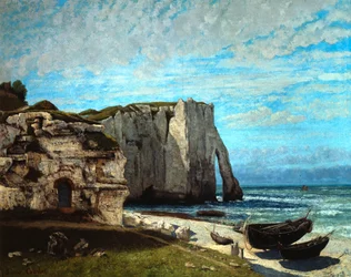 Die Felsen von Étretat nach einem Gewitter, 1870.