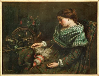 Die schlafende Spinnerin