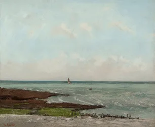 Wäscherinnen bei Ebbe, Étretat
