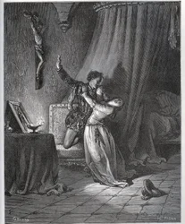 Don Fernand erklärt Dorothee seine Liebe - aus "Don Quijote von der Mancha" von Miguel Cervantes