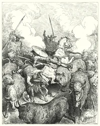Gustave Dorés Don Quixote: "Sie trampelten sie gnadenlos nieder"
