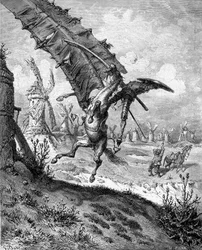 Illustration zum Buch Don Quijote von der Mancha von M. de Cervantes, 1863