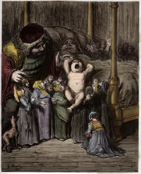Die Geburt von Gargantua - Illustration aus 