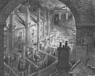 Über London - Mit der Eisenbahn