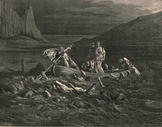 Sobald beide eingeschifft sind, die Wellen schneidend, ca. 1890
