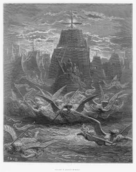 St. Louis (1214-70) verlässt Aigues-Mortes, Illustration aus 