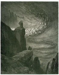 Die Hölle von Dante Alighieri (Die Göttliche Komödie) illustriert von Gustave Doré. Französische Ausgabe von 1861