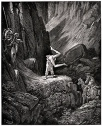 Der scharfsinnige Hidalgo Don Quijote von der Mancha von Miguel de Cervantes (1547-1616): der Ritter mit der traurigen Gestalt machte Kapriolen, „nackte bestimmte Dinge, die Sancho, um sie nicht zu sehen, sich beeilte, sich umzudrehen, zufrieden, sie nicht