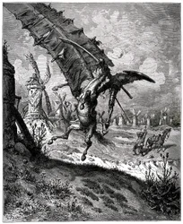 Der geniale Hidalgo Don Quixote des Kanals von Miguel de Cervantes