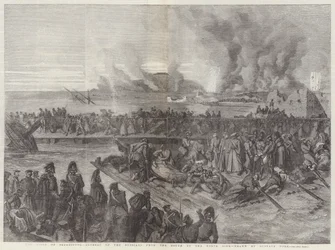 Die Belagerung von Sewastopol, Rückzug der Russen von der Süd- zur Nordseite