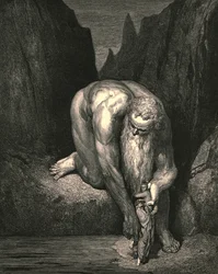 Doch in den Abgrund, wo Luzifer mit Judas tief verschlungen ist, setzte er uns leicht, ca. 1890