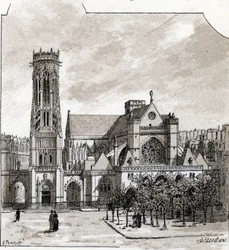 Ansicht der Kirche Saint Germain l