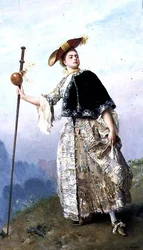 Die modische Frau