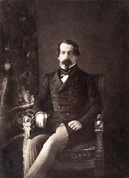 Louis Napoleon Bonaparte (1808-1873), zukünftiger Kaiser Napoleon III, hier als 1. Präsident der französischen Republik, Foto von Gustave Le Gray