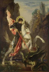 Der Heilige Georg und der Drache. 1889-90