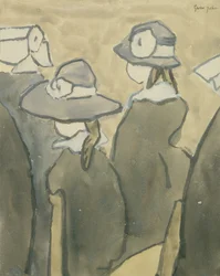 Kleine Mädchen in der Kirche