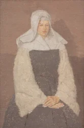 Porträt einer jungen Nonne, ca. 1918-19