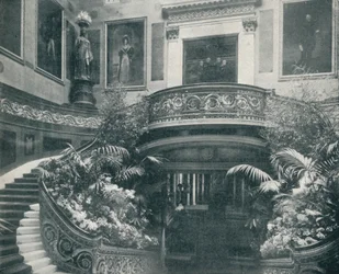 Die große Treppe im Buckingham Palace, um 1899, 1901