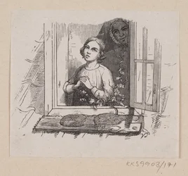 Illustration zu "Fünf aus einer Erbsenschote" in H.C. Andersen, "Märchen und Geschichten", Band 2
