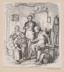 Illustration zu "Unter dem Weidenbaum" in H.C. Andersen, "Märchen und Geschichten", Band 2