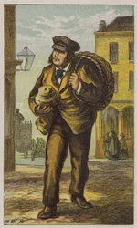 Bäcker (farbige Lithografie)