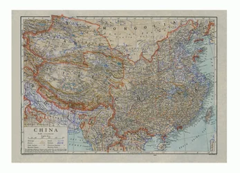 Karte von China, ca. 1910