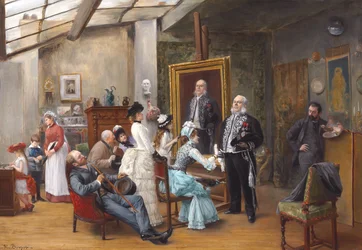 Im Atelier des Künstlers