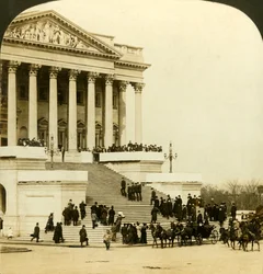 Ankunft am Kapitol...Inauguration von Roosevelt, Washington, 1905