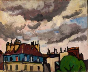 Dächer und Wolken, Paris