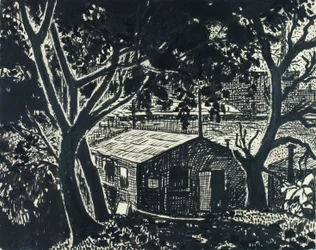 Ohne Titel (Haus im Wald)