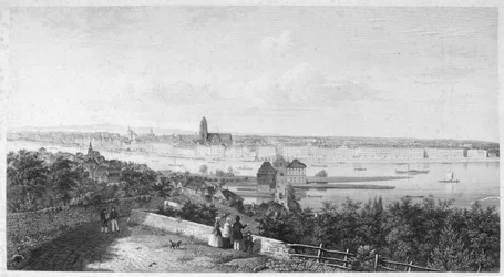 Panorama von Frankfurt, ca. 1865