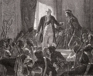 König Ludwig XVI. (1754-93) trinkt auf das Wohl der Nation, 20. Juni 1792