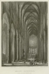 Kathedrale von Amiens, Blick auf das Kirchenschiff, Blick nach Osten