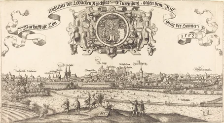 Ansicht von Nürnberg von Osten [Mittelteil]