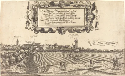 Ansicht von Nürnberg von Westen [rechter Abschnitt]