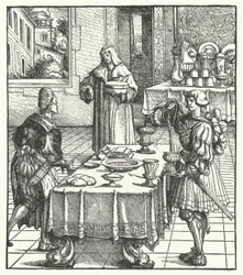 Erzherzog Maximilian von Österreich lernt die Kochkunst