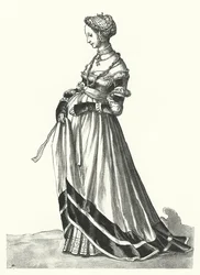 Kostüm einer Frau aus Basel (Gravur)