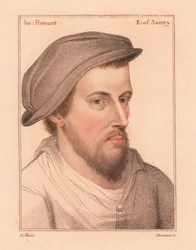 Henry Howard, Earl of Surrey, Dichter hingerichtet wegen Hochverrats (1812) (Gravur)