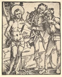 Martyrium des Hl. Sebastian mit zwei Armbrustschützen