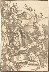 Christus ans Kreuz genagelt