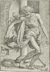 Der Mann der Schmerzen vor der Säule