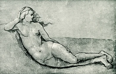 Liegende Nymphe