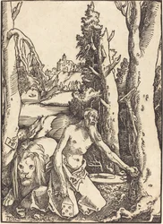Heiliger Hieronymus in der Wüste